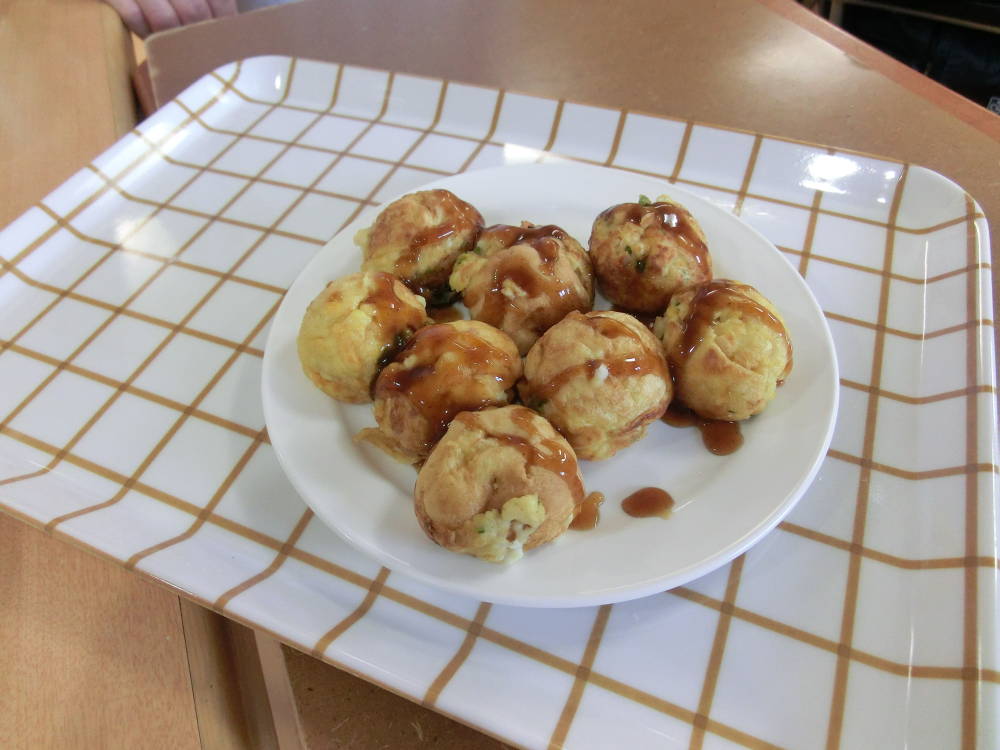 たこ焼き出来上がり