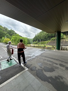  避難訓練写真